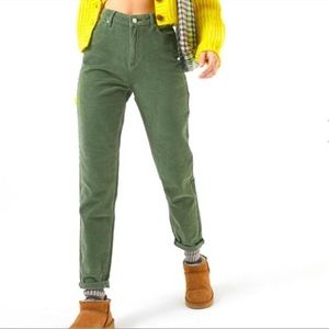 Urban Outfitters Green Straight Leg Pants